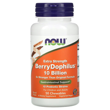 NOW Foods, Extra Strength Berry Dophilus Chewables