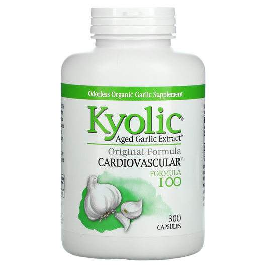 Kyolic, Aged Garlic Extract, Cardiovascular, Formula 100, Capsules