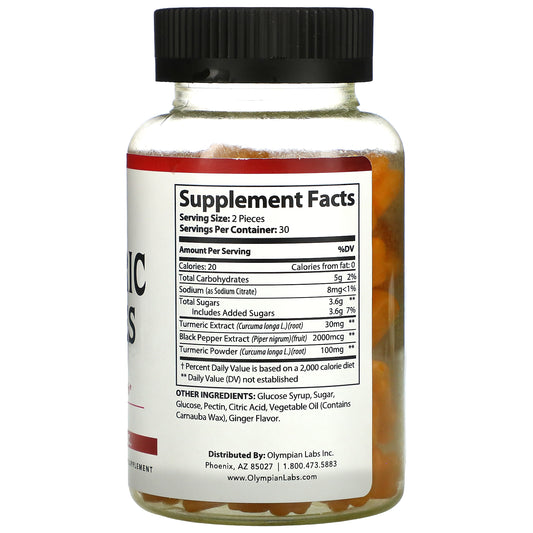 Olympian Labs, Turmeric Gummies Gummies