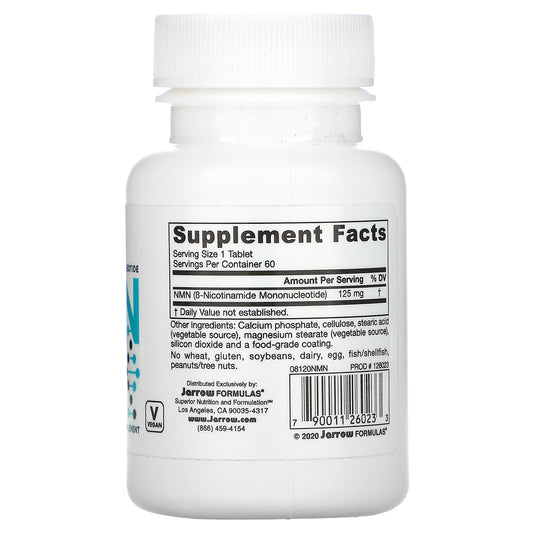 Jarrow Formulas, Nmn, Nicotinamide Mononucleotide Tablets