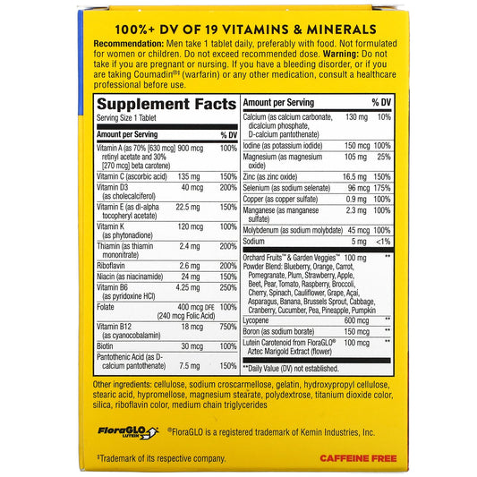 Nature'S Way, Alive!, Men'S Energy Complete Multivitamin,Tablets