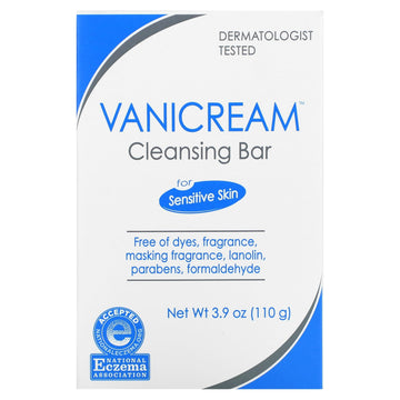 Vanicream, Cleansing Bar, For Sensitive Skin, Fragrance Free (110 g)