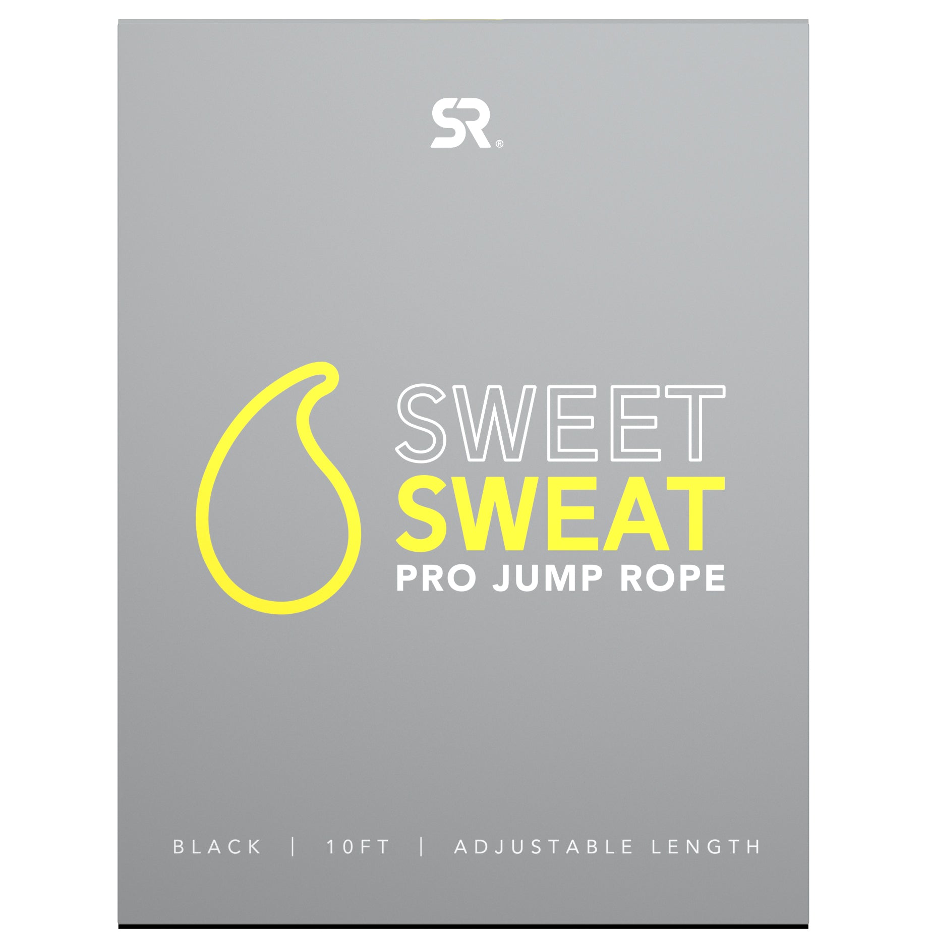 Sports Research, Sweet Sweat Pro Jump Rope, Black