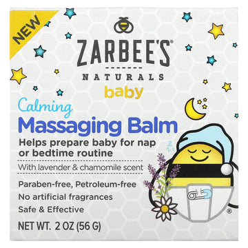 Zarbee's, Baby, Calming Massaging Balm with Lavender & Chamomile Scent