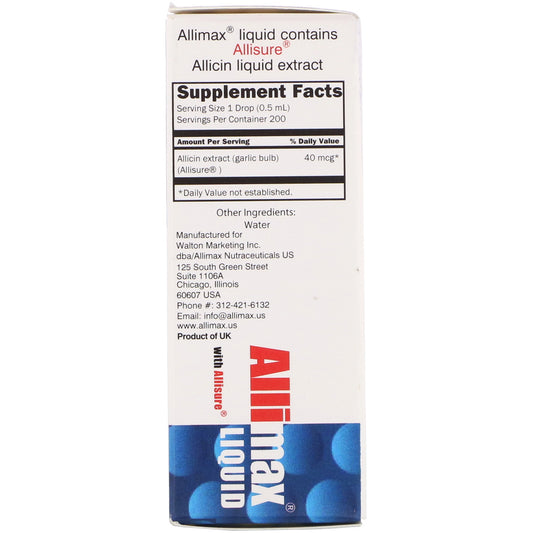 Allimax, Liquid with Allisure,  (10 ml)