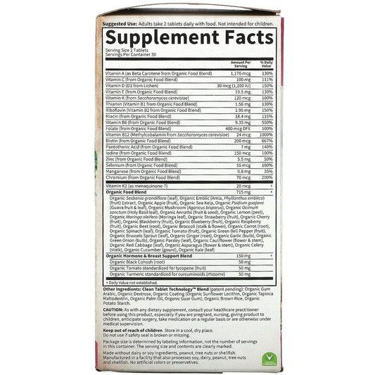Garden Of Life, Mykind Organics, Women'S Multi 40+, Vegan Tablets