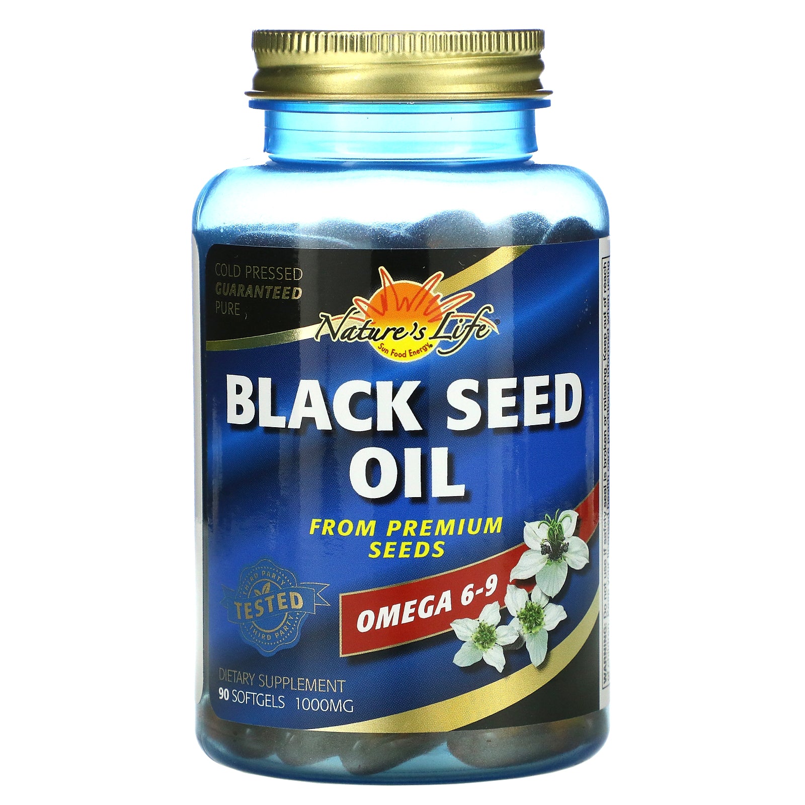Nature'S Life, Black Seed Oil, 1000 Mg, Softgels