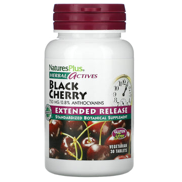 Nature's Plus, Herbal Actives, Black Cherry, 750 mg Tablets