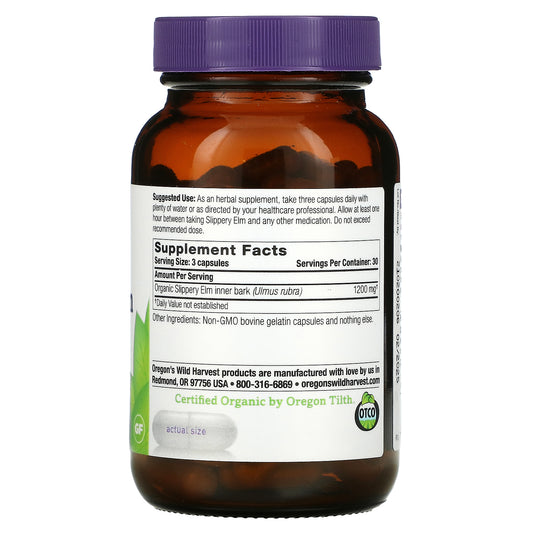 Oregon's Wild Harvest, Slippery Elm,  Capsules