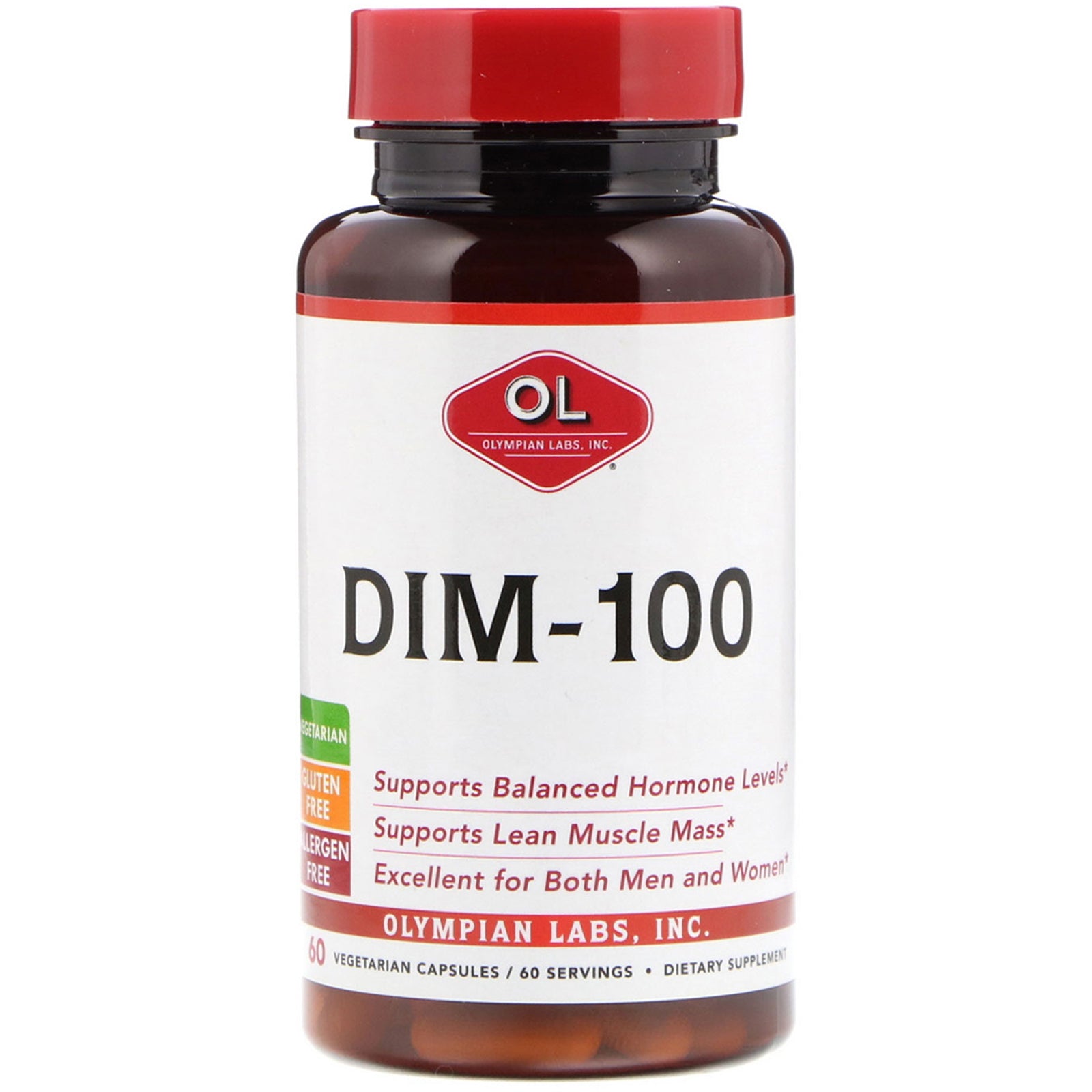 Olympian Labs, DIM-100, Vegetarian Capsules