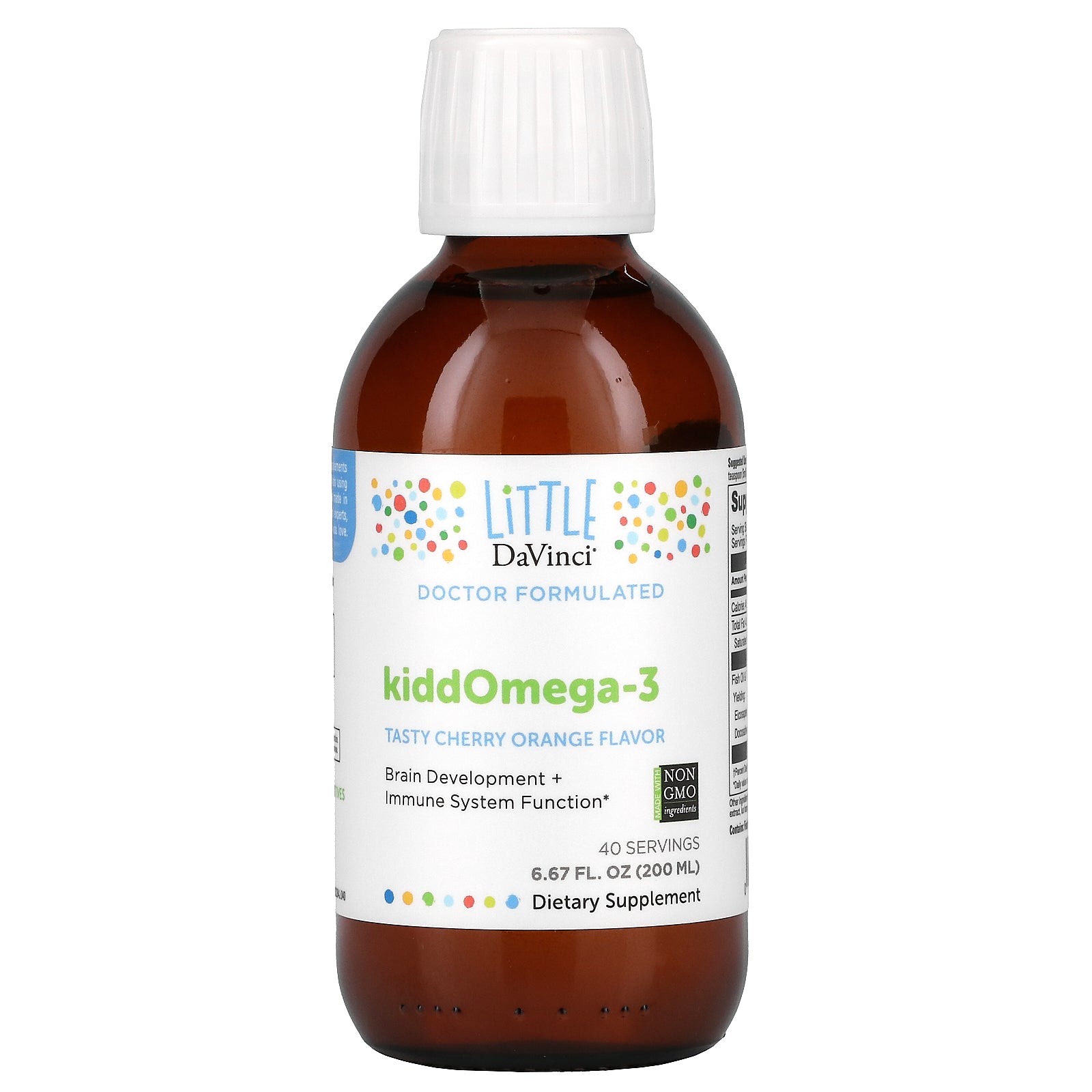 Little DaVinci, KiddOmega-3, Tasty Cherry Orange Flavor