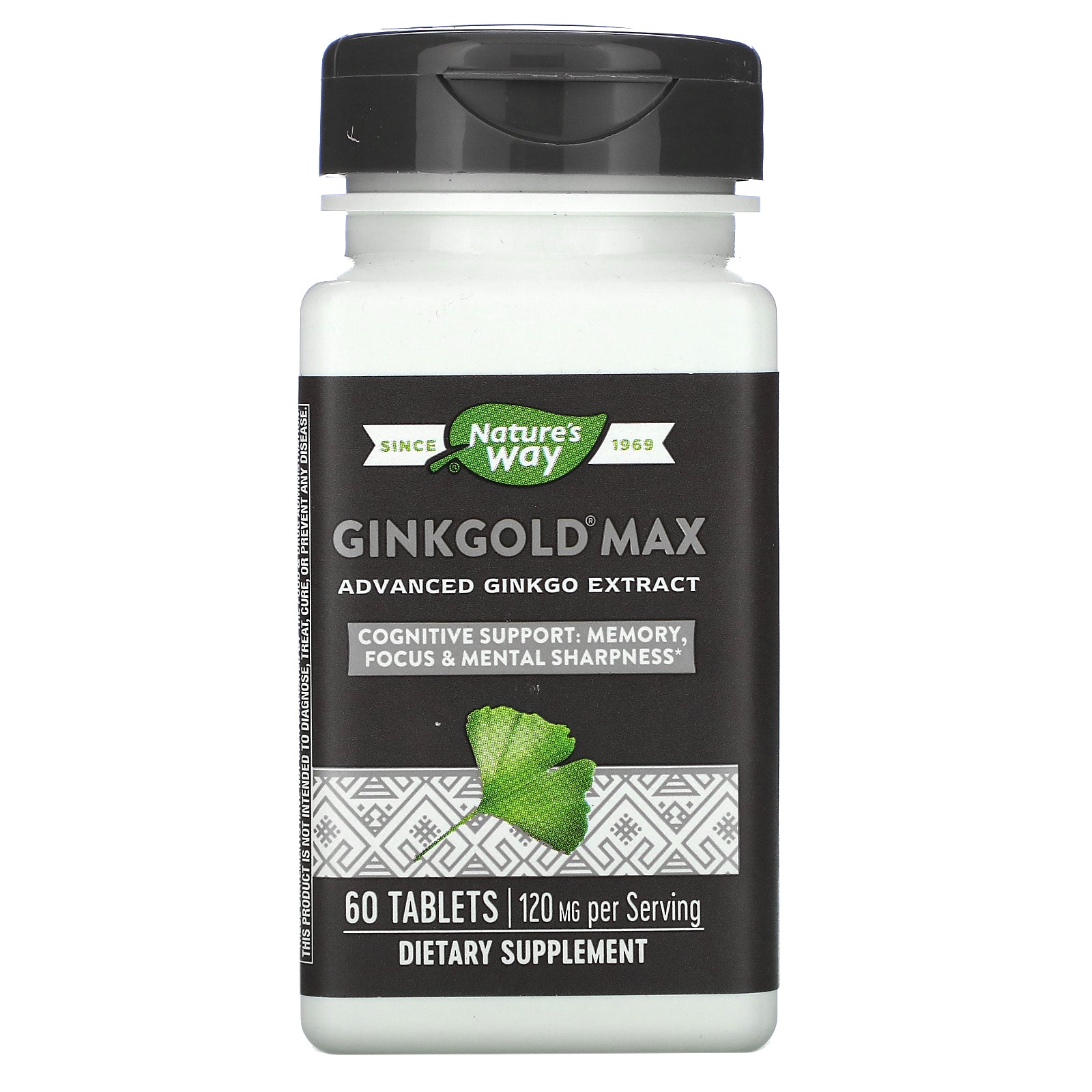 Nature's Way, Ginkgold Max, 120 mg, Tablets