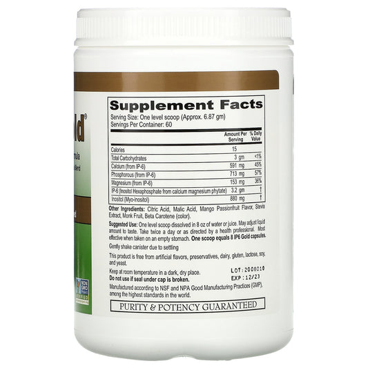 Ip-6 International, Ip6 Gold, Immune Support Formula Powder, Mango Passionfruit