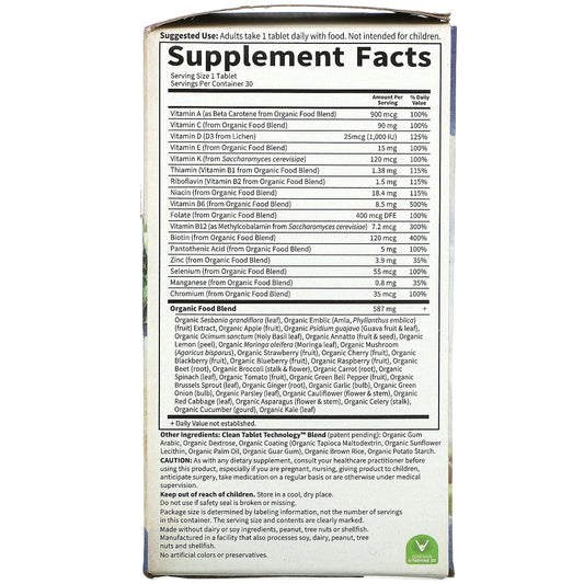 Garden Of Life, Mykind Organics, Men'S Once Daily, Vegan Tablets