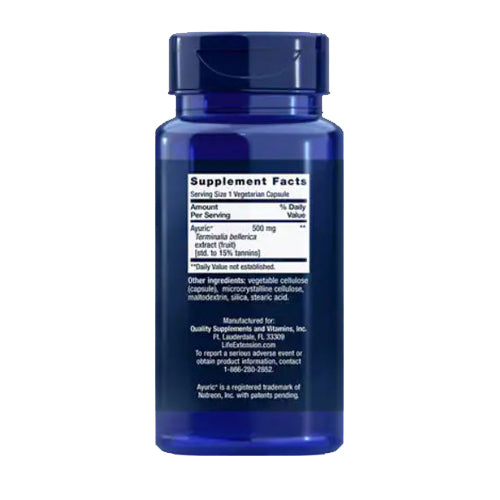 Uric Acid Control 60 Veg Caps By Life Extension