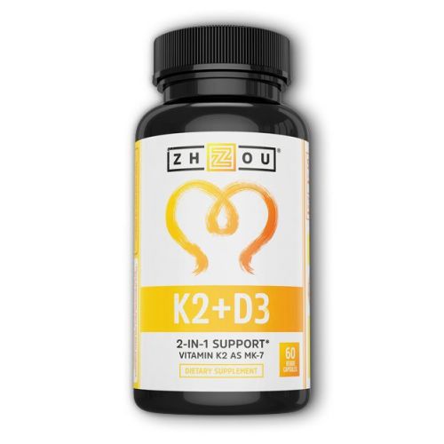 K2 + D3 60 Veg Caps By Zhou Nutrition