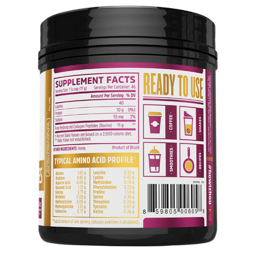 Collagen Peptides 18 Oz By Zhou Nutrition