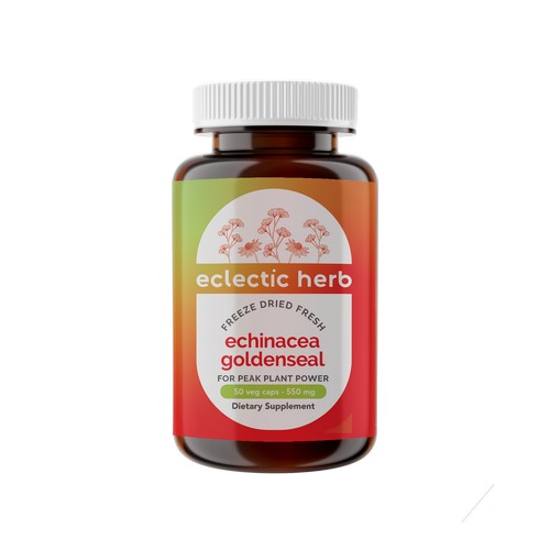 Echinacea-Goldenseal 50 Caps By Eclectic Herb