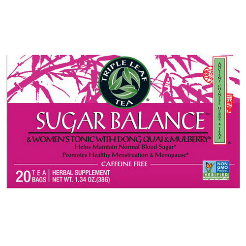 Sugar Balance Women's Tonic Tea 20 Bags By Triple Leaf Tea