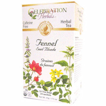 Organic Fennel Seed Blonde Tea 24 Bags By Celebration Herbal