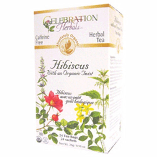 Organic Twist Hibiscus Tea 24 Bags By Celebration Herbals