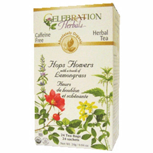 Organic Hops Flowers Tea 24 Bags By Celebration Herbals