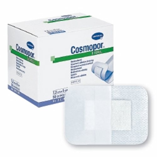 Adhesive Dressing Cosmopor 4 X 4 Inch NonWoven Square White 