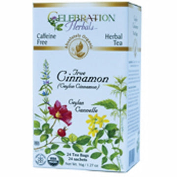 Organic True Cinnamon Tea 24 Bags By Celebration Herbals