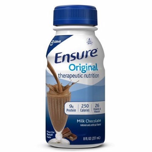 Oral Supplement Ensure Original Chocolate Flavor 8 oz. Conta