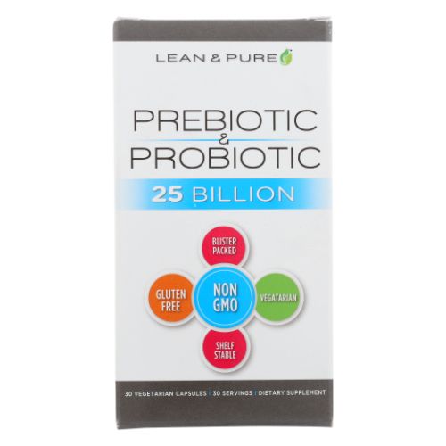 Prebiotic & Probiotic 30 Veg Caps By Lean & Pure