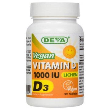 Vegan Vitamin D3 90 Veg Tabs By Deva Vegan Vitamins