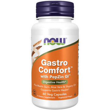 Gastro Comfort with PepZin GI 60 Veg Caps By Now Foods