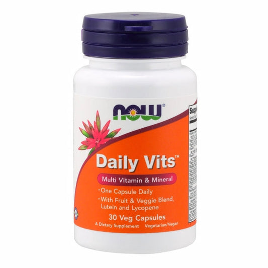 Daily Vits 30 Veg Caps By Now Foods