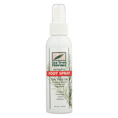 Antiseptic Foot Spray 4 Oz By Tea Tree Therapy