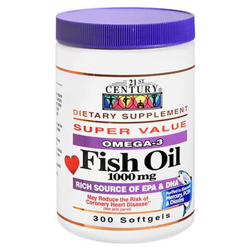 21st Century Fish Oil Softgels 300 Caps By 21st Century