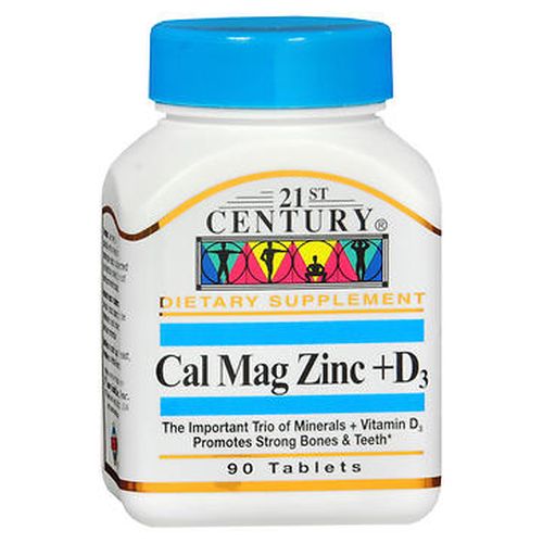 Calc + Mag + Zinc + D3 90 Tabs By 21st Century