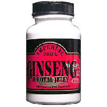 Ginseng and Royal Jelly 100 Caps By Imperial Elixir / Ginsen