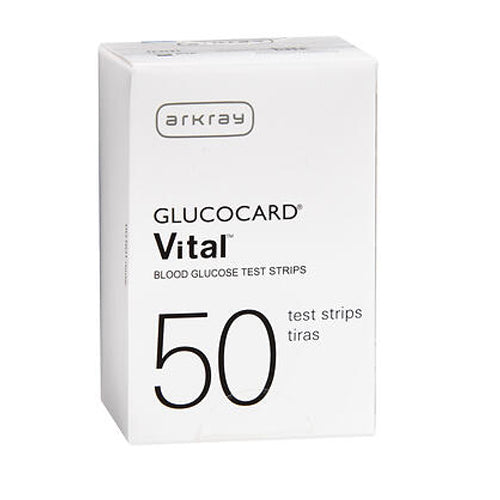 Glucocard Vital Blood Glucose Test Strips 50 Each By ArkRay