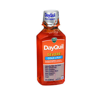 Vicks Dayquil Severe Cold & Flu Liquid Max Strength 12 Oz By