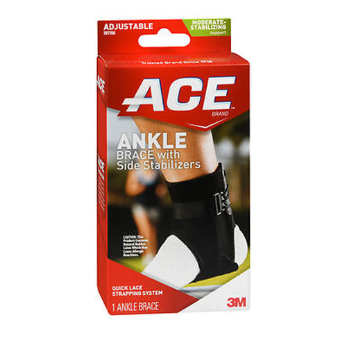 Ace Ankle Brace With Side Stabilizers Adjustable 1 Each By A