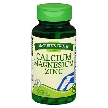 Nature's Truth Calcium Magnesium Zinc Coated Caplets 90 Tabs