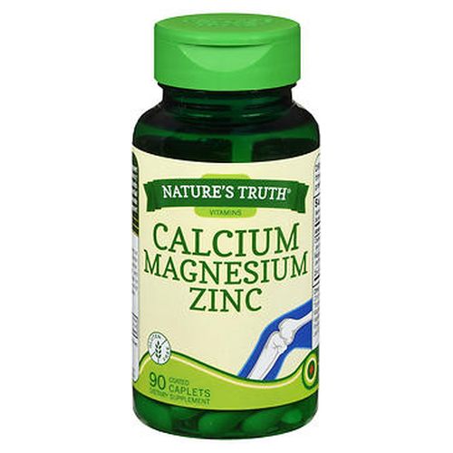 Nature's Truth Calcium Magnesium Zinc Coated Caplets 90 Tabs