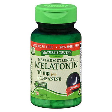 Nature'S Truth Melatonin 10 Mg Plus L-Theanine Tablets 72 Ta