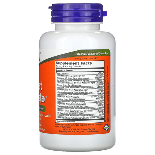 NOW Foods, Digest Ultimate Veg Capsules