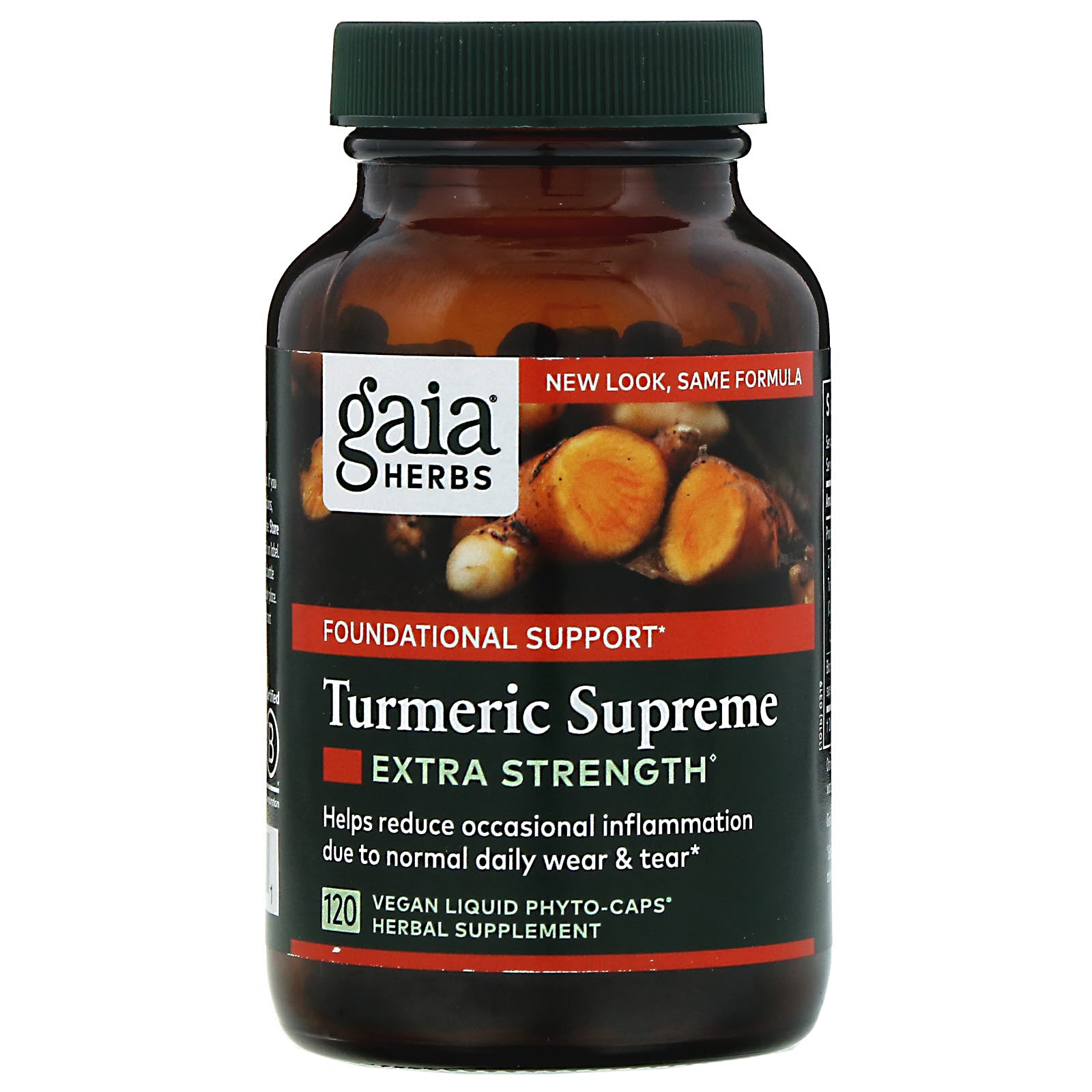 Gaia Herbs, Turmeric Supreme, Extra Strength Vegan Liquid Phyto-Caps