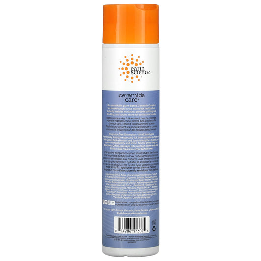 Earth Science, Ceramide Care, Shampoo, Fragrance Free(295 ml)