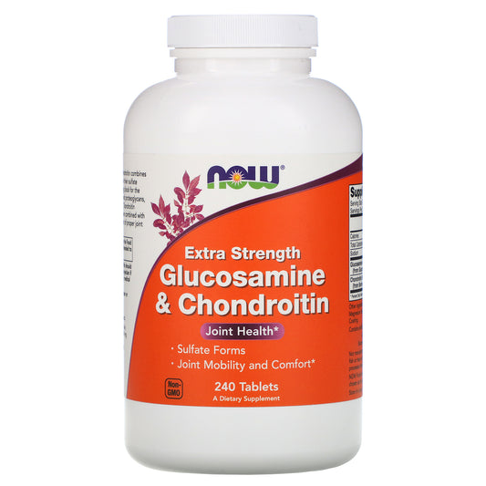 NOW Foods Supplements, Glucosamine & Chondroitin Extra Strength, Sulfate Forms