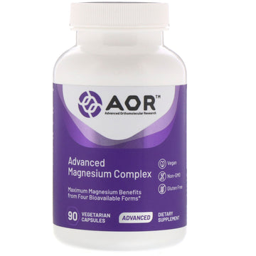 Advanced Orthomolecular Research AOR, Advanced Magnesium Complex Vegetarian Capsules