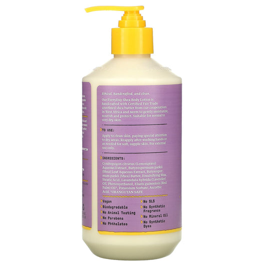 Everyday Shea, Body Lotion, Lavender (476 ml)