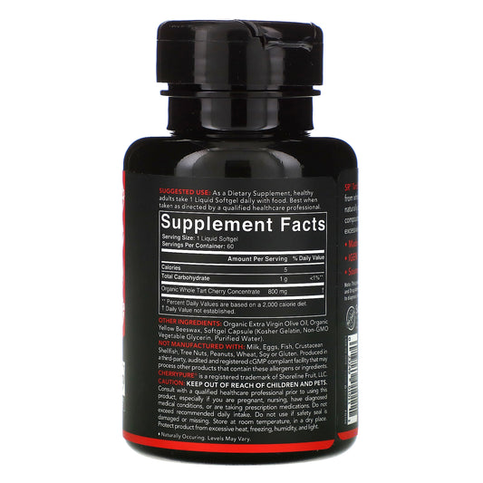 Sports Research, Tart Cherry Concentrate, 800 mg Softgels